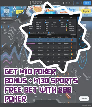 Promotional code for 888 poker