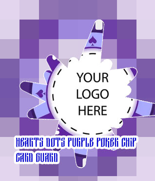 Purple poker chip
