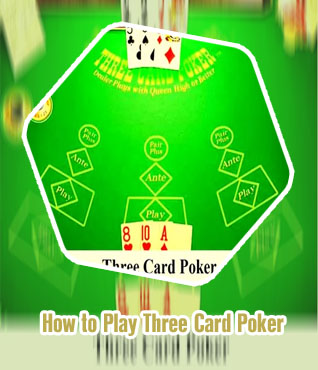 Three card poker game