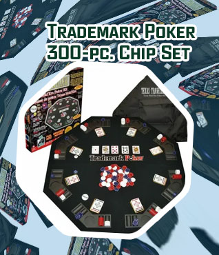 Trademark chip poker set